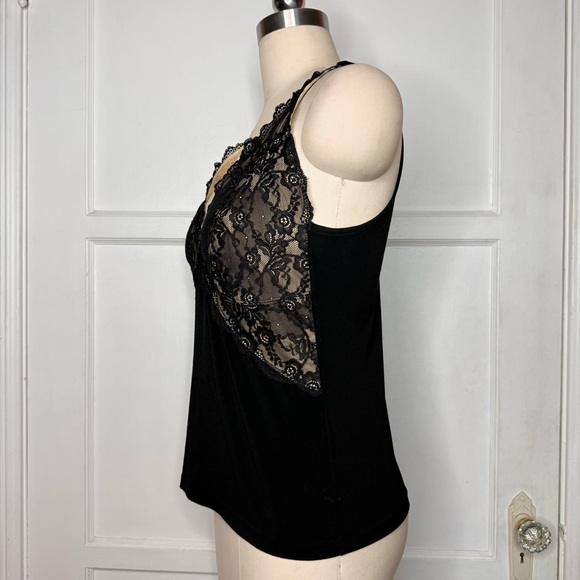 Express black lace overlay tank - Picture 3 of 5